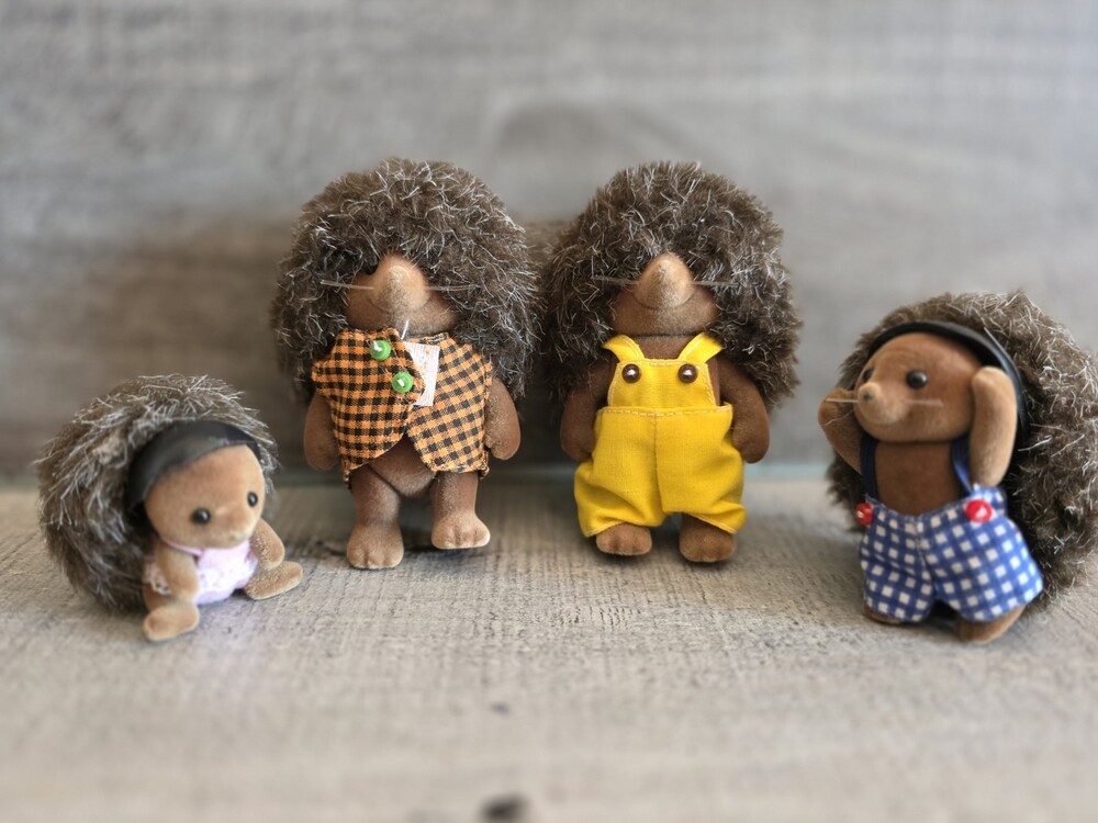 Hedgehog Family Sylvanian Families Lot Of 4 Epoch g46
